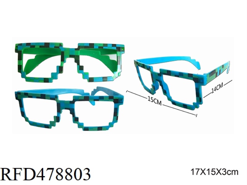 MINECRAFT GLASSES SINGLE BAG 2 STYLES (15*14CM)