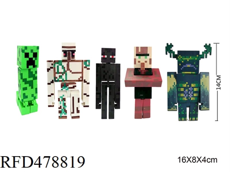5.25 INCH MINECRAFT DOLL SINGLE BAG 5 STYLES