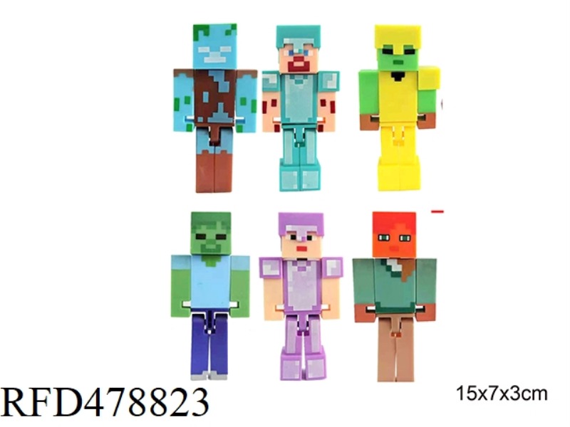 5 INCH MINECRAFT DOLL SINGLE BAG 6 MIXED