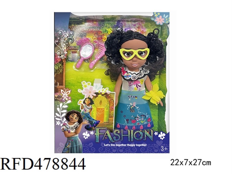 10 INCH EMPTY BODY MAGIC FULL HOUSE MIRABELL ORDINARY GIRL WITH GLASSES WITH BUTTERFLY BELT ACCESSOR