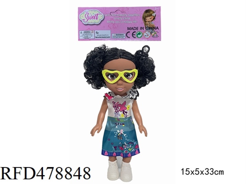 10 INCH EMPTY BODY MAGIC FULL HOUSE MIRABELL ORDINARY GIRL WITH GLASSES (WITH MUSIC)