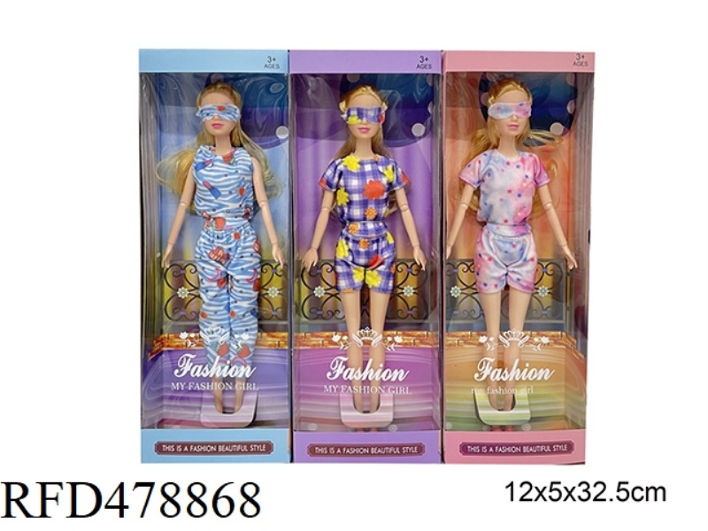 11 INCH SOLID BODY 9 JOINTS FASHION BARBIE DOLL 3 MIXES