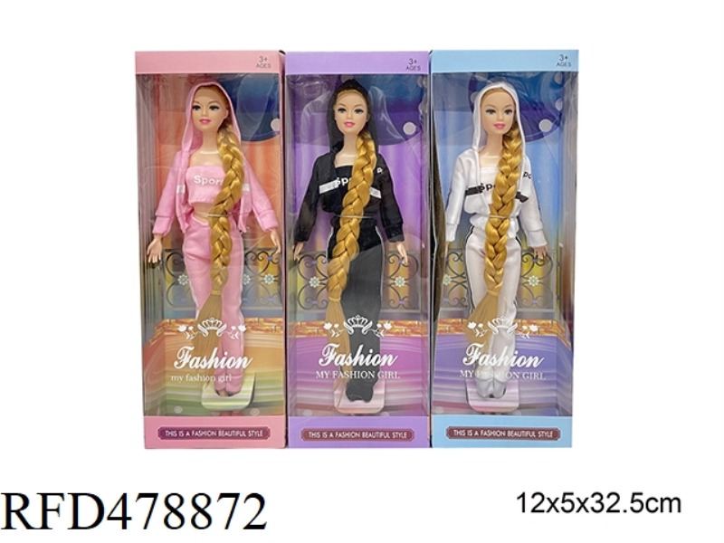 11 INCH SOLID BODY 9 JOINTS FASHION BARBIE DOLL 3 MIXES