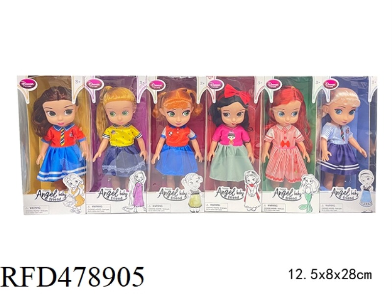 10 INCH VINYL EMPTY HANDS FASHION DISNEY SALON PRINCESS DOLL (WITH MUSIC) 6 MIXES