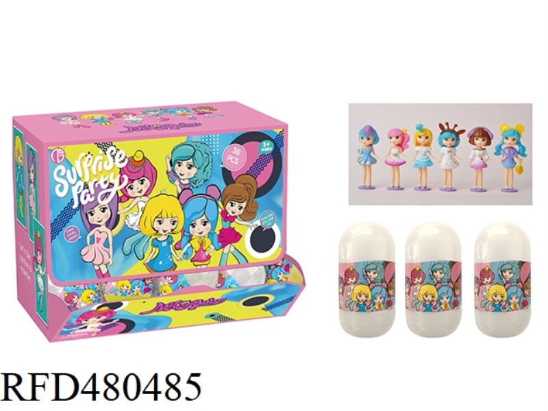 CAPSULE DRAG DOLL 36PCS