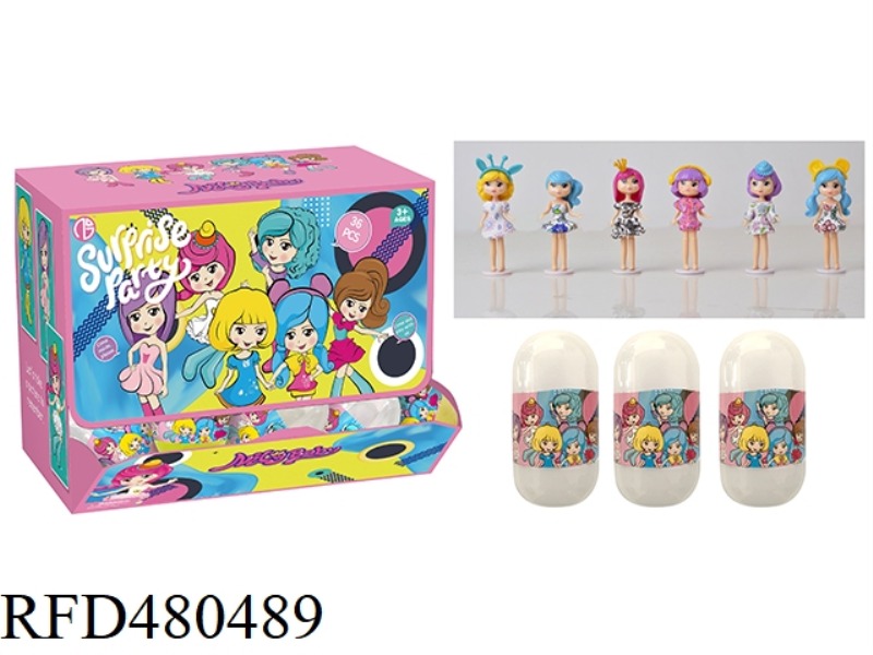 CAPSULE DRAG DOLL 36PCS