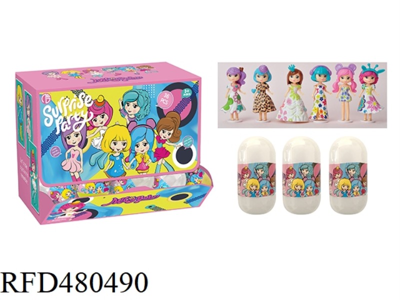 CAPSULE DRAG DOLL 36PCS