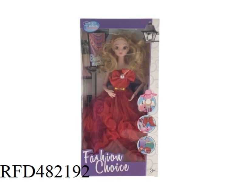 11.5 INCH 11 JOINT 3D FASHION BARBIE DOLL