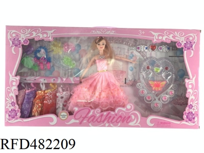 11.5 INCH 11 JOINT FASHION BARBIE SET WITH CLOTHES