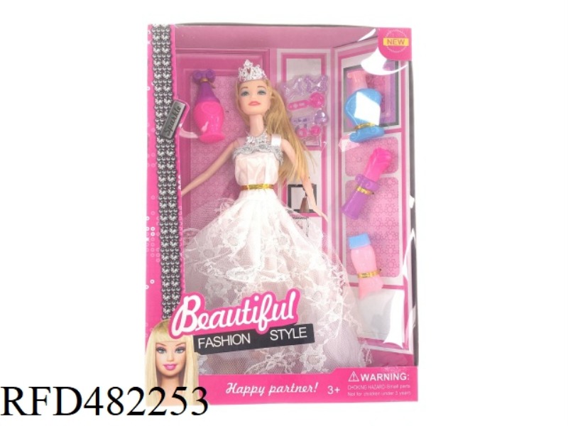 11.5 INCH SOLID BODY BARBIE DOLL BOXED EVENING DRESS