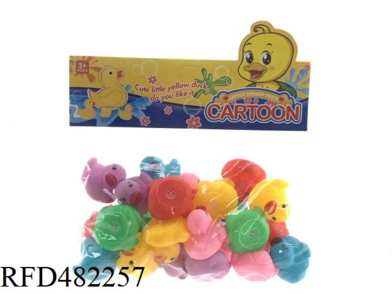 24 6-COLOR BATHROOM ENAMEL PLAYING WATER LITTLE YELLOW DUCKS