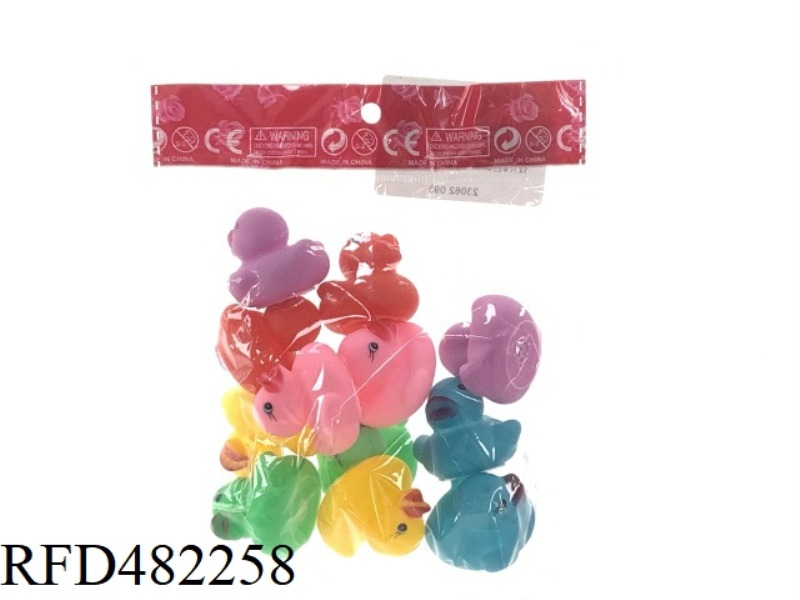 BAG BATHROOM ENAMEL PLAYING WATER LITTLE YELLOW DUCK 12 6 COLOR OPP BAGS