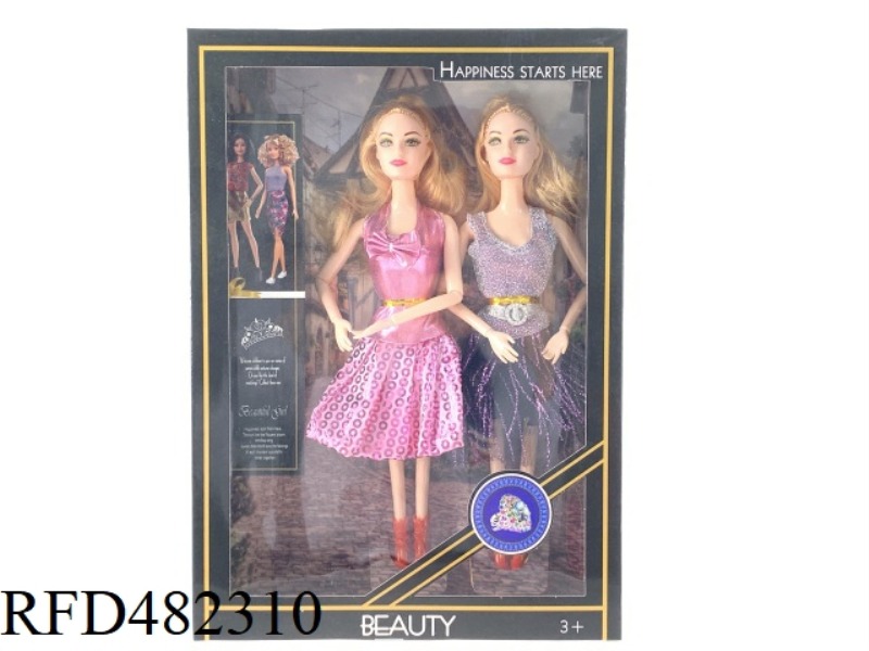 11.5 INCH 9 JOINTS HEAVY BODY FASHION TREND BARBIE SISTER DRESS
