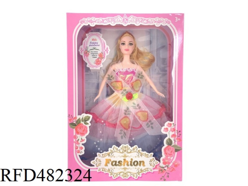 11.5 INCH SOLID BODY BARBIE EVENING DOLL 5 JOINTS