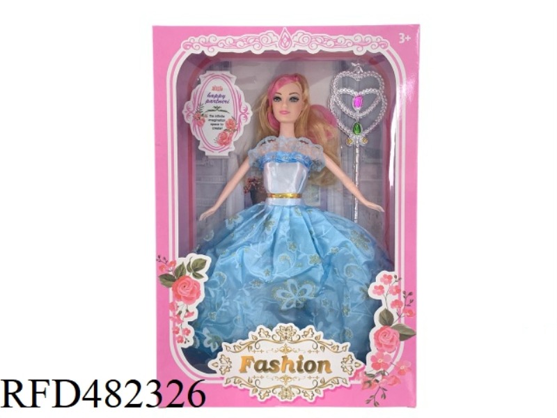 11.5 INCH SOLID BODY BARBIE EVENING DOLL WITH MAGIC WAND