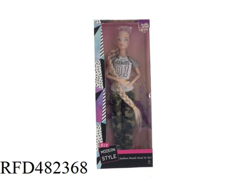 11.5 INCH BIG FEET NINE JOINTS 12 INCHES LONG DISCRIMINATIVE BODY FASHION BARBIE DOLL SUIT