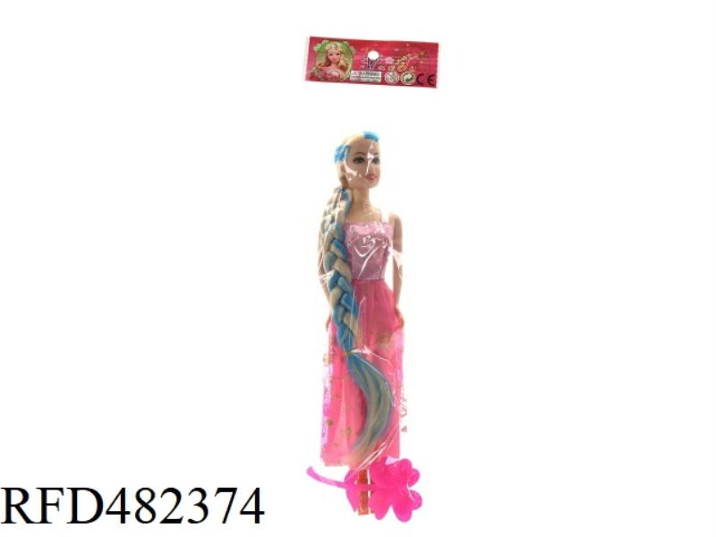 11.5 INCH FIVE-JOINT SOLID BODY FASHION BARBIE DOLL WITH COMB