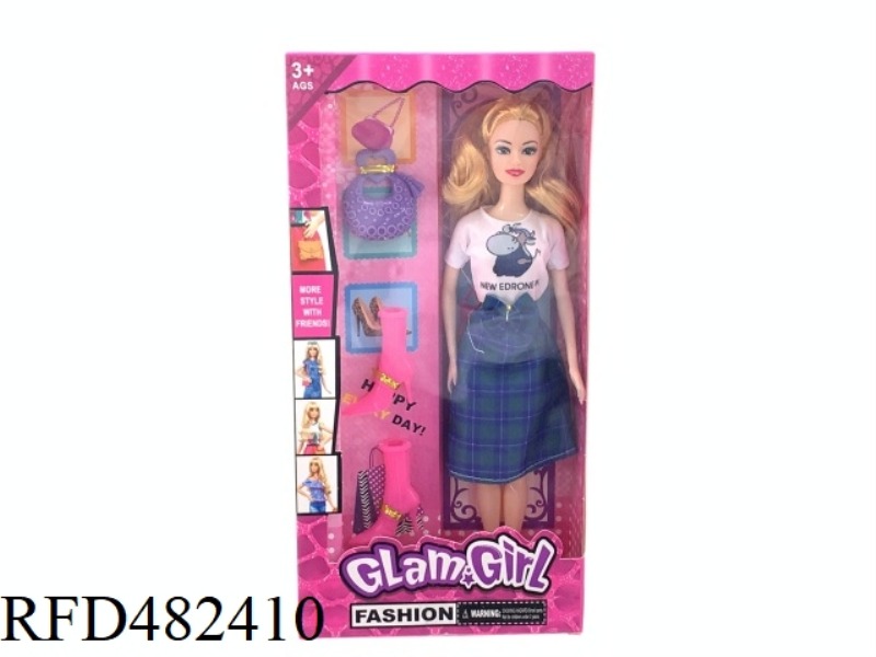 11.5 INCH FIVE-JOINT SOLID BARBIE SET WITH CLUTCH SHOES