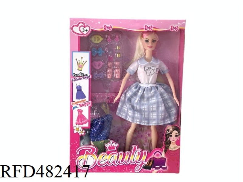 11.5 INCH BIG FEET FIVE JOINTS SOLID FASHION BARBIE SET PLUS ACCESSORIES