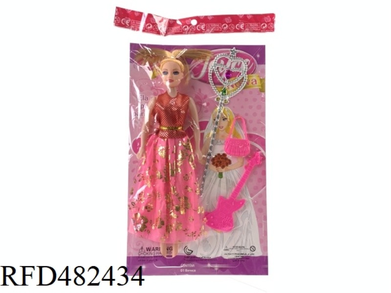 11.5 INCH EMPTY FASHION BEAUTY GIRL BARBIE SET WITH 3.5 INCH SMALL BARBIE COMB