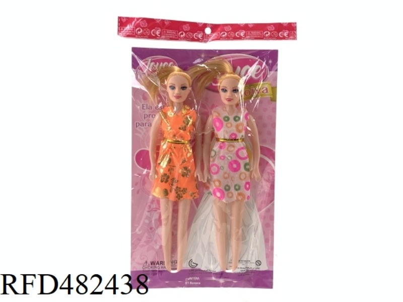11.5 INCH EMPTY FASHION BEAUTY GIRL BARBIE DOUBLE SET