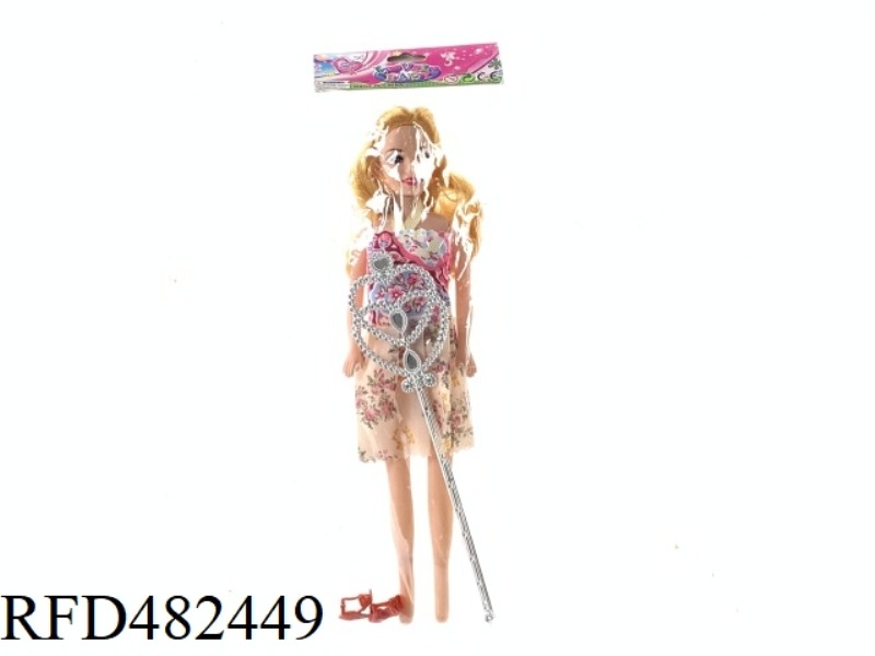11.5 INCH EMPTY FASHION BEAUTY GIRL BARBIE SET WITH MAGIC WAND