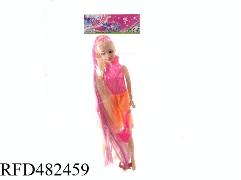 11.5 INCH EMPTY FASHION BEAUTY GIRL LONG HAIR BARBIE SET COMB
