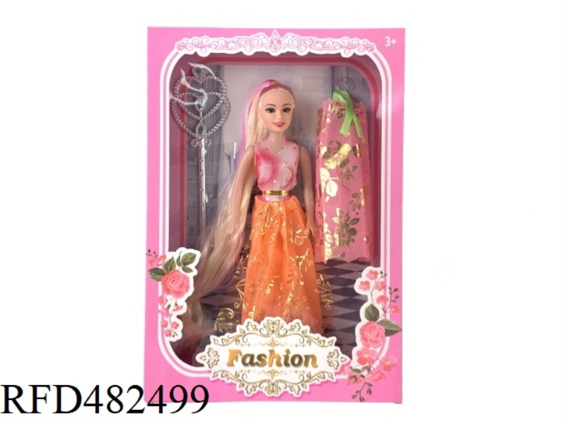 11.5 INCH EMPTY FASHION BEAUTY GIRL BARBIE SET WITH MAGIC WAND COSTUME