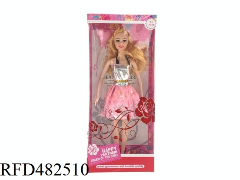 11.5 INCH FASHION BEAUTY GIRL BARBIE SET WITH BALLOON COMB