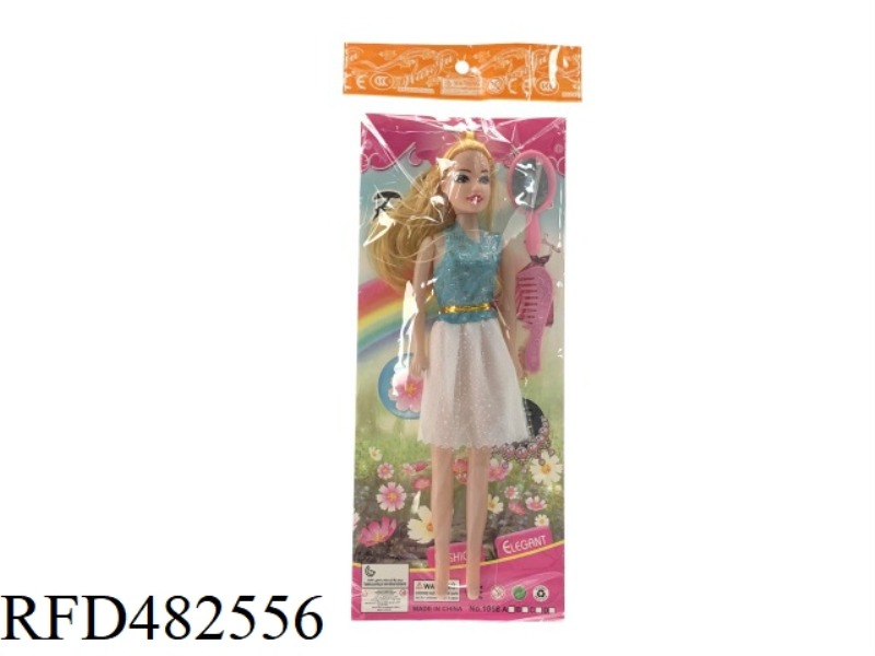 11.5 INCH REAL. EMPTY FASHION TREND BARBIE DOLL WITH COMB