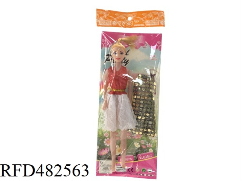 11.5 INCH REAL. EMPTY FASHION TREND BARBIE WITH CLOTHING