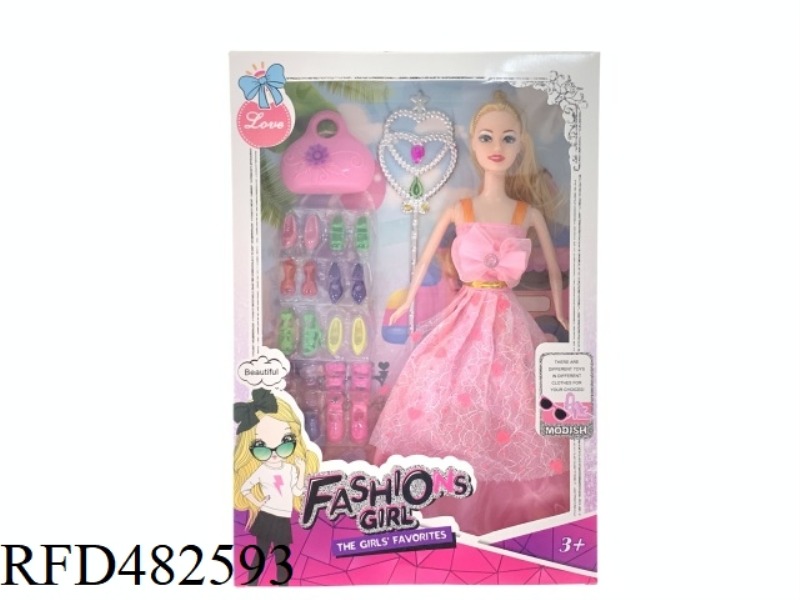 11.5 INCH SOLID BODY FASHION TREND BARBIE DOLL