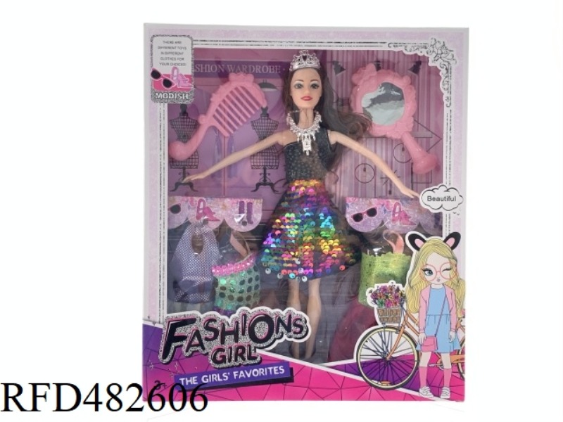 11.5 INCH SOLID BODY FASHION TRENDY BARBIE SUIT