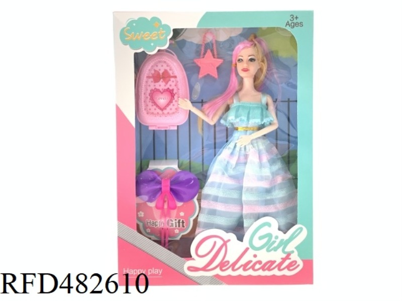 11.5 INCH SOLID BODY FASHION TREND BARBIE LONG HAIR SUIT