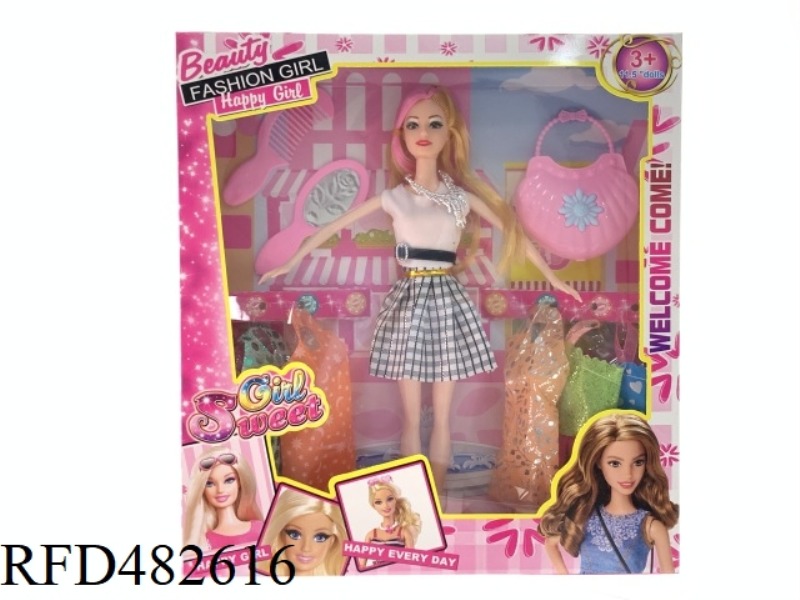 11.5 INCH SOLID BODY FASHION TRENDY BARBIE SUIT