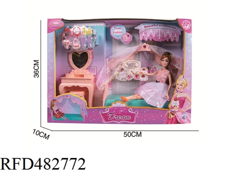 29 CM DOLL DRESSER SET