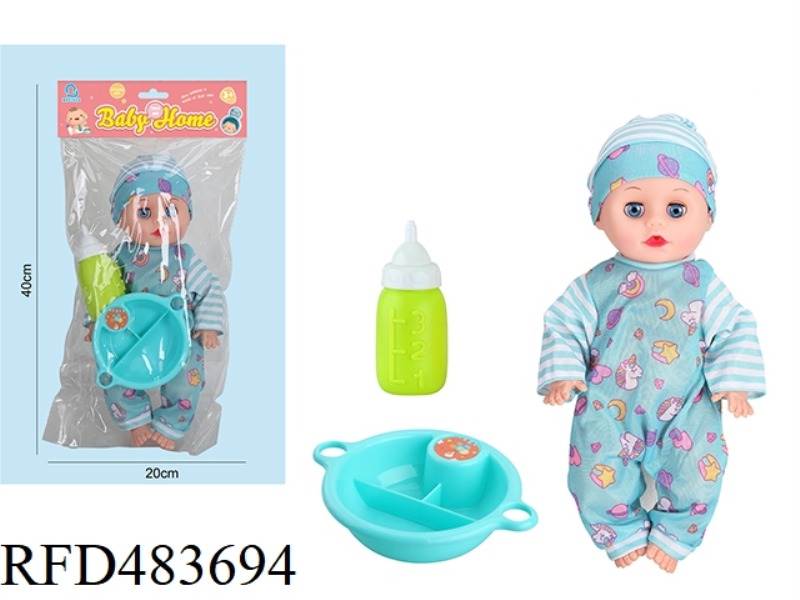 14 INCH VINYL HEAD/BOTTLE BODY LIVE EYE DOLL 12 SOUND IC