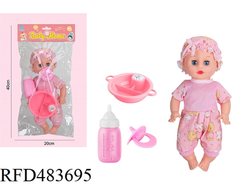 14 INCH VINYL HEAD/BOTTLE BODY LIVE EYE DOLL 12 SOUND IC