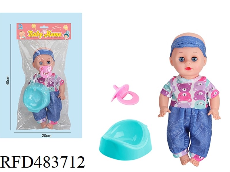 14 INCH VINYL HEAD/BOTTLE BODY LIVE EYE DOLL 12 SOUND IC