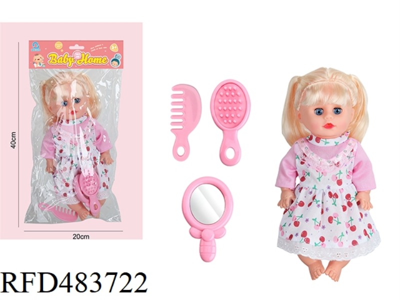 14 INCH VINYL HEAD/BOTTLE BODY LIVE EYE DOLL 12 SOUND IC