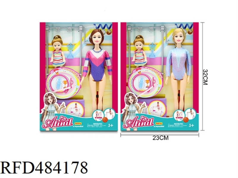 11 INCH THIGH BODY PARENT-CHILD GYMNASTICS DOLL