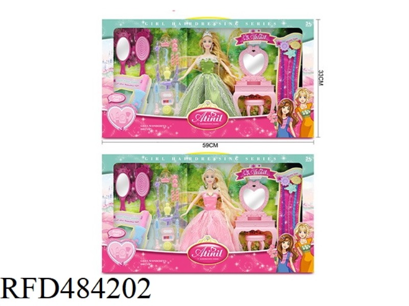 11 INCH THIGH BODY HAIRDRESSING BEAUTY COSMETICS AITINGER DOLL SERIES