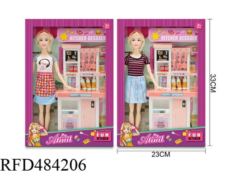 11 INCH JOINT BODY BREAD DESSERT HOUSE DRESS DOLL