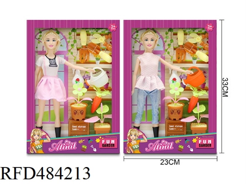 11 INCH THIGH BODY GARDENING PLANTING DOLL