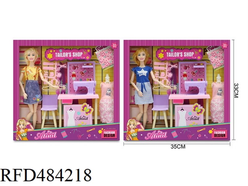 11-INCH JOINT BODY FASHION DESIGNER SET DOLL