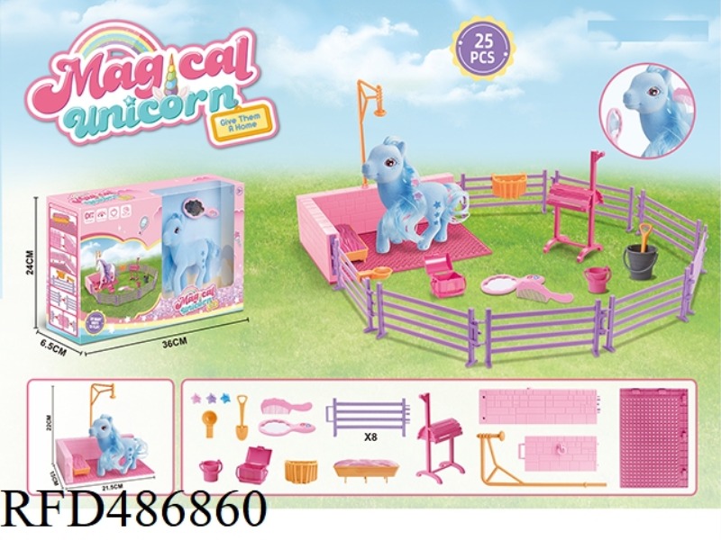 FAIRY HORSE BATH SCENE