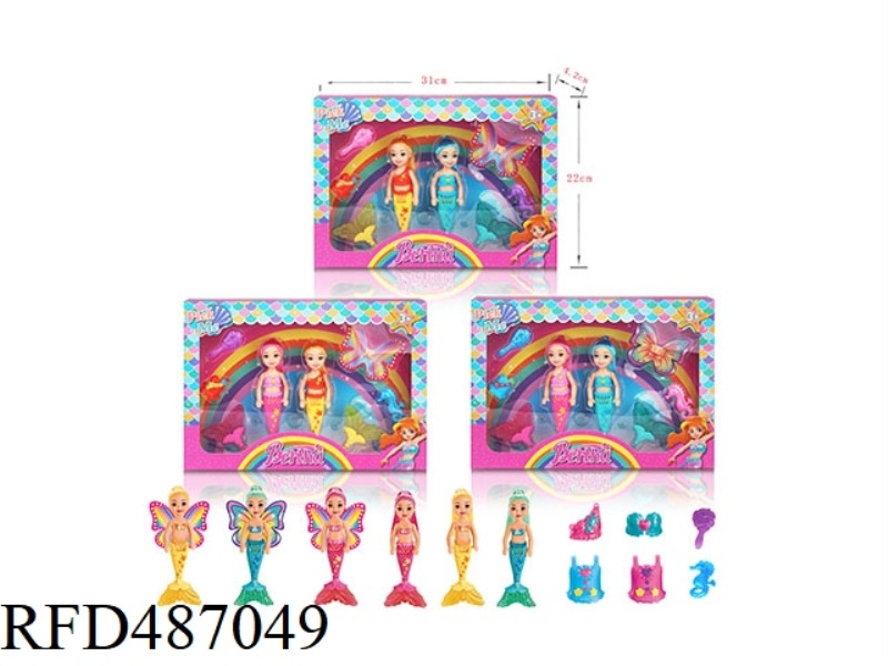 2 BOXED MERMAID SUITS (3 MIXED)