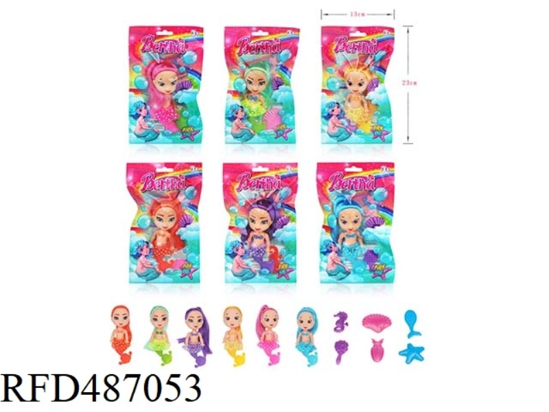 SINGLE CHUANGTOU 5-INCH MERMAID WITH SMALL ACCESSORIES (6 MIXED)