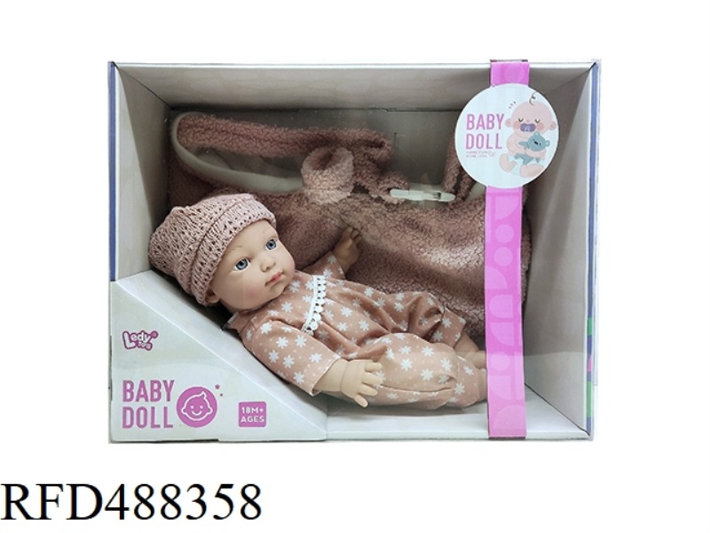 12-INCH VINYL DOLL+HAND BASKET