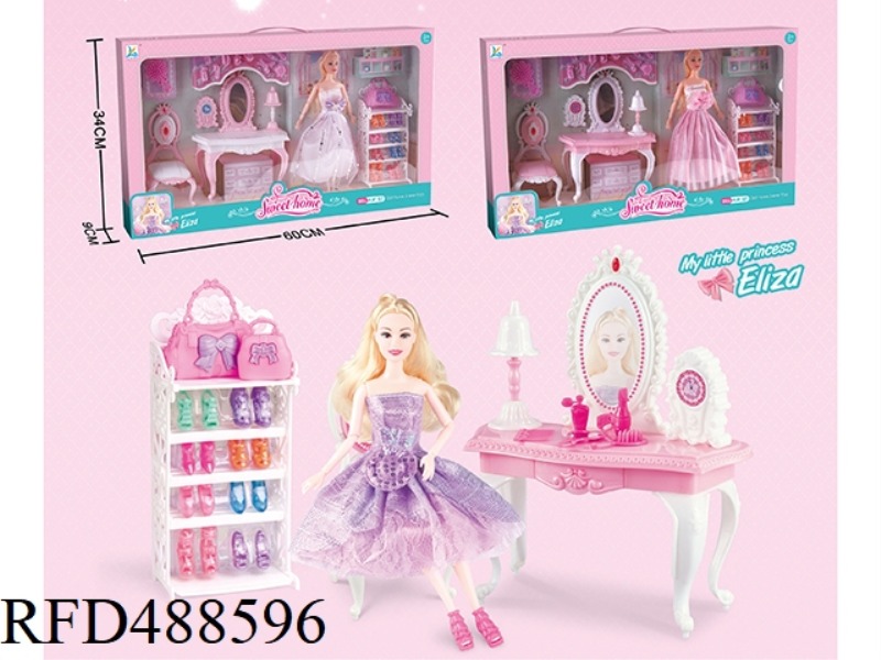 COMB A SHOE CABINET WITH 11-JOINT BARBIE